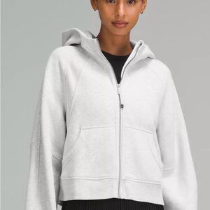 Lululemon Athletica Light Gray Zip-Up Hoodie